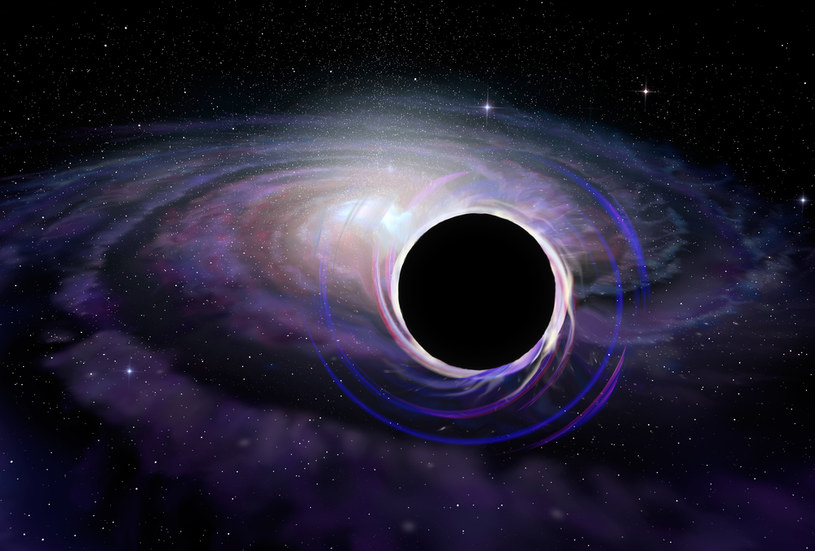 Ogromna czarna dziura w galaktyce. Takiej naukowcy jeszcze nie widzieli. /123RF/PICSEL