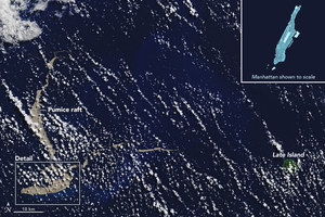 Ogromna wyspa pojawiła się na oceanie i dryfuje w kierunku Australii