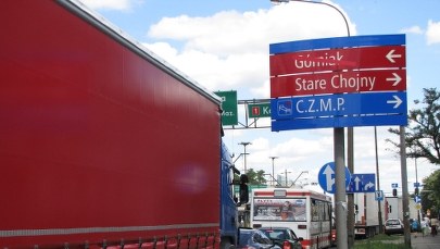 Ogromne korki na dk 1 w Łodzi