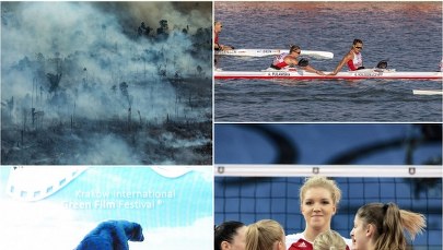 Ogromne pożary w Amazonii. Polscy kajakarze z medalami mistrzostw świata [PODSUMOWANIE WEEKENDU]