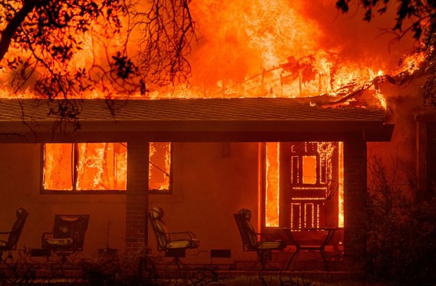 Ogromne pożary w Kalifornii /Josh Edelson/AFP /East News