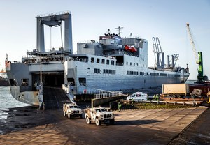 A major strengthening of NATO's eastern flank.  The Americans unload their equipment