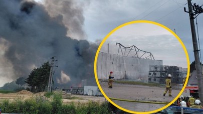 Ogromny pożar fabryki aerozoli. 