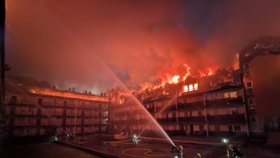 Ogromny pożar w Ząbkach pod Warszawą