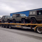 Ogromny transport pojazdów wojskowych trafił do Polski