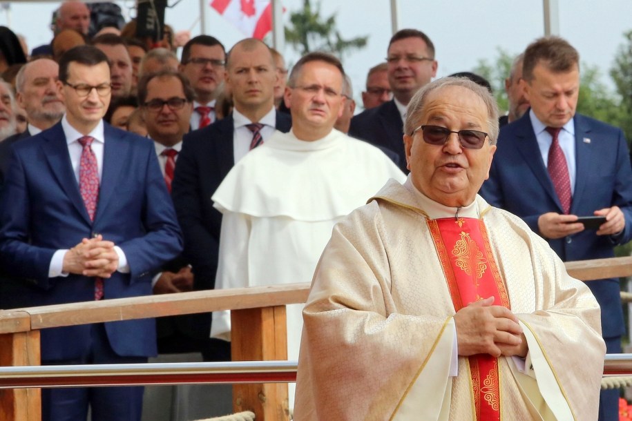 Ojciec Tadeusz Rydzyk podczas mszy św., 14 bm. na Jasnej Górze /Waldemar Deska /PAP