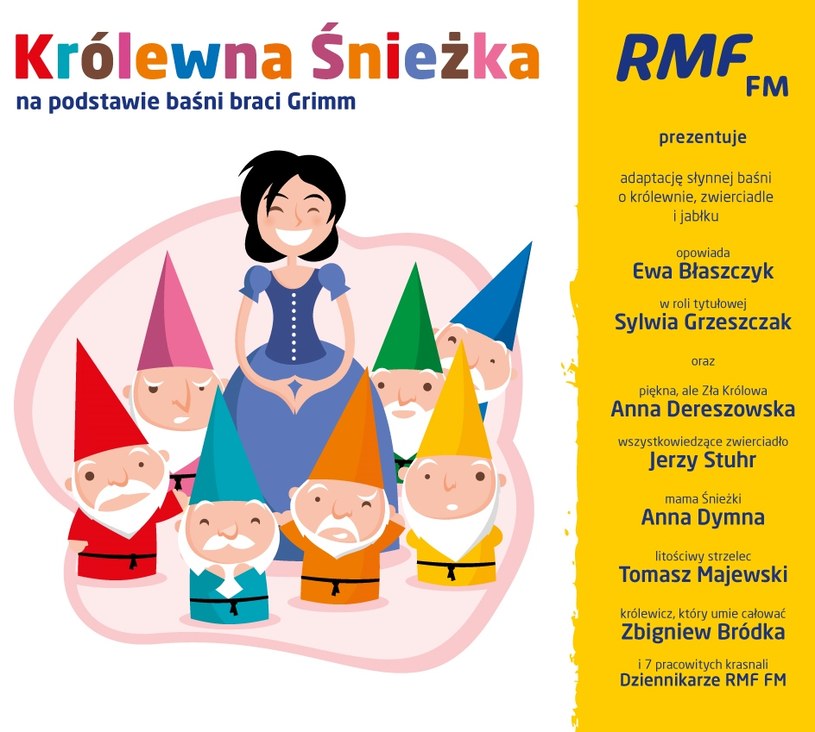 Okładka audiobooka "Królewna Śnieżka" dedykowanego dzieciom na 1 czerwca dla szpitali dziecięcych w całej Polsce. /INTERIA.PL