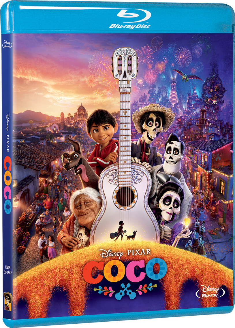 Okładka Blu-Ray filmu "Coco" /materiały prasowe