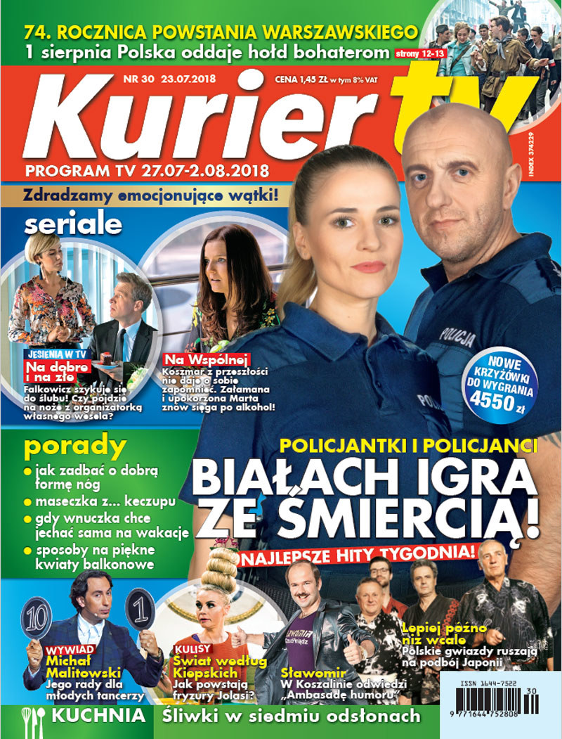 Okładka czasopisma /Kurier TV
