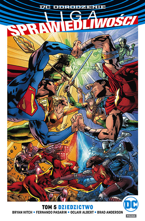 Okładka komiksu "DC Odrodzenie. Liga Sprawiedliwości - Dziedzictwo, tom 5" /materiały prasowe