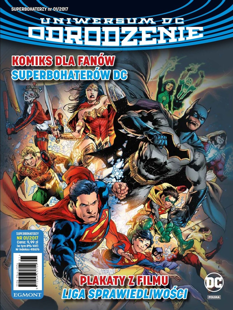 Okładka komiksu "Superbohaterzy Uniwersum DC - Odrodzenie" /materiały prasowe