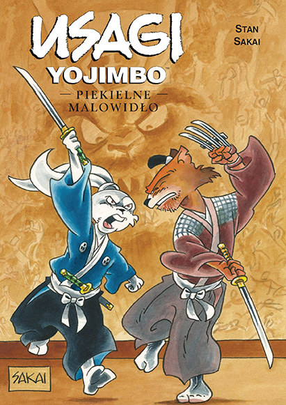 Okładka komiksu "Usagi Yojimbo. Piekielne malowidło" /materiały prasowe