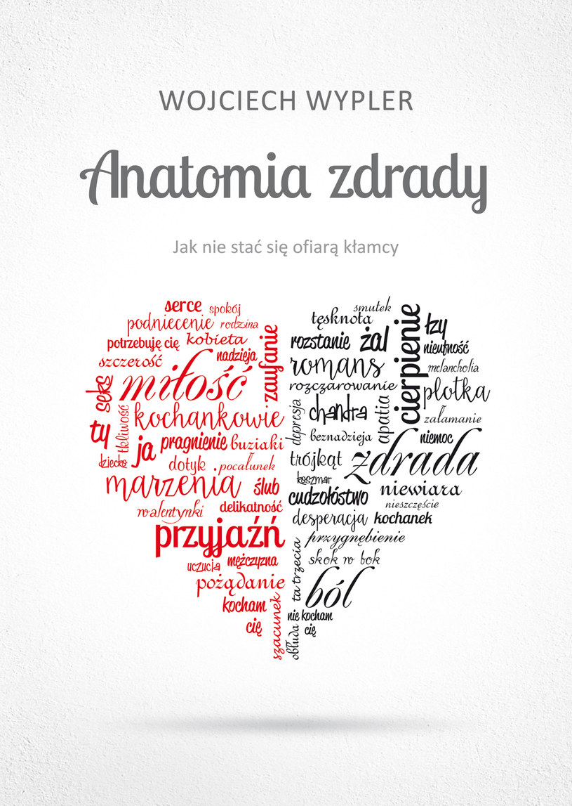 Okładka książki "Anaromia zdrady" autorstwa Wojciecha Wyplera /Styl.pl/materiały prasowe