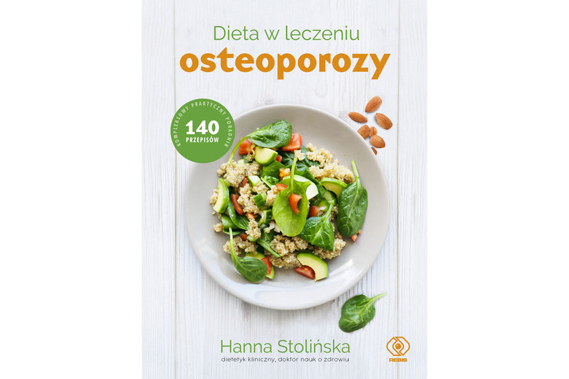 Okładka książki "Dieta w leczeniu osteoporozy" /materiały prasowe