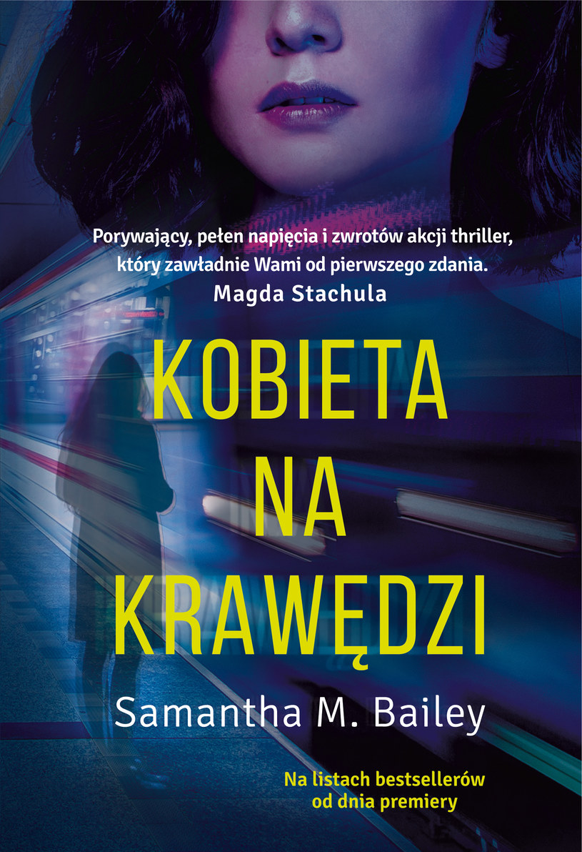 Okładka książki "Kobieta na krawędzi" Samanthy M. Bailey /materiały prasowe