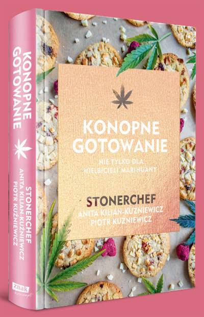 Okładka książki "Konopne gotowanie" /materiały prasowe