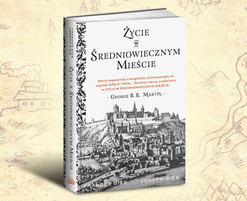 Okładka książki "Życie w średniowiecznym mieście" /materiały prasowe