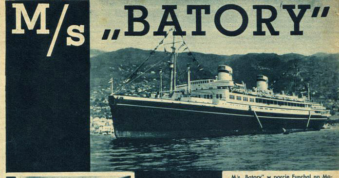 Okładka magazynu "Morze" z 1936 r. z forograficznę realacją z pierwszego rejsu "Batorego" /INTERIA.PL