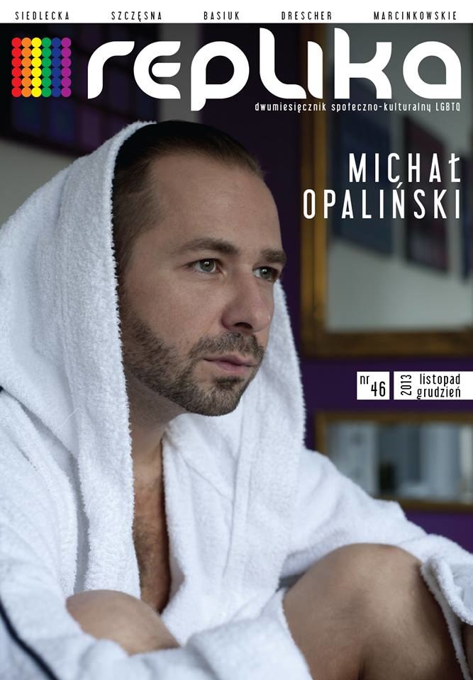 Okładka magazynu "Replika" z Michałem Opalińskim /materiały prasowe
