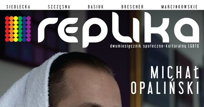 Okładka magazynu "Replika" z Michałem Opalińskim /materiały prasowe