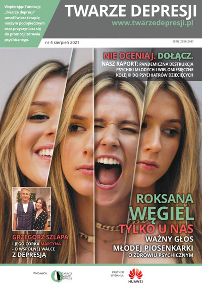 Okładka magazynu "Twarze depresji" /materiały prasowe