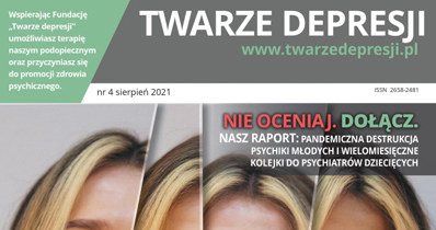 Okładka magazynu "Twarze depresji" /materiały prasowe