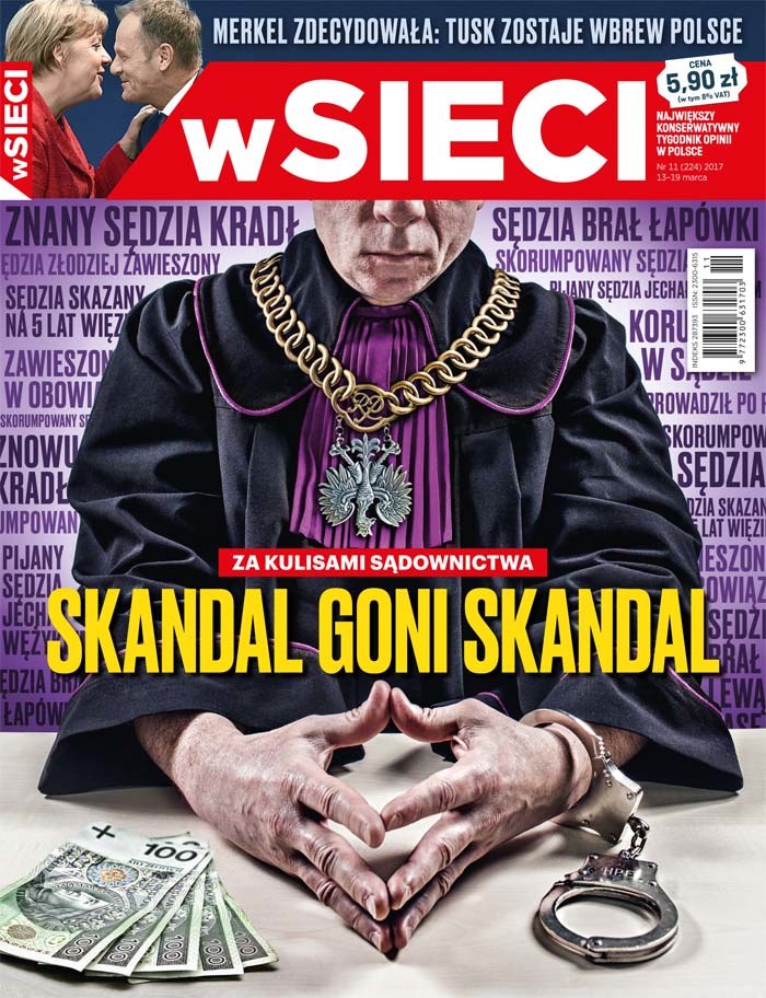 Okładka najnowszego wydania tygodnika /wSieci /Materiały prasowe