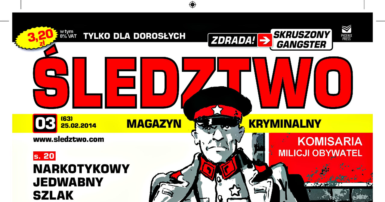 Okładka najnowszegoi numeru magazynu Śledztwo /Śledztwo /materiały prasowe