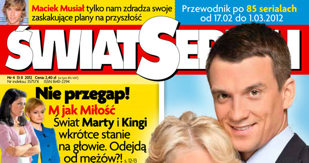 Okładka nowego numeru /Świat Seriali