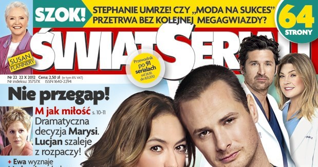 Okładka nowego numeru /Świat Seriali