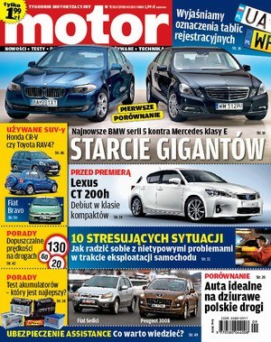 Okładka nowego numeru /tygodnik "Motor"