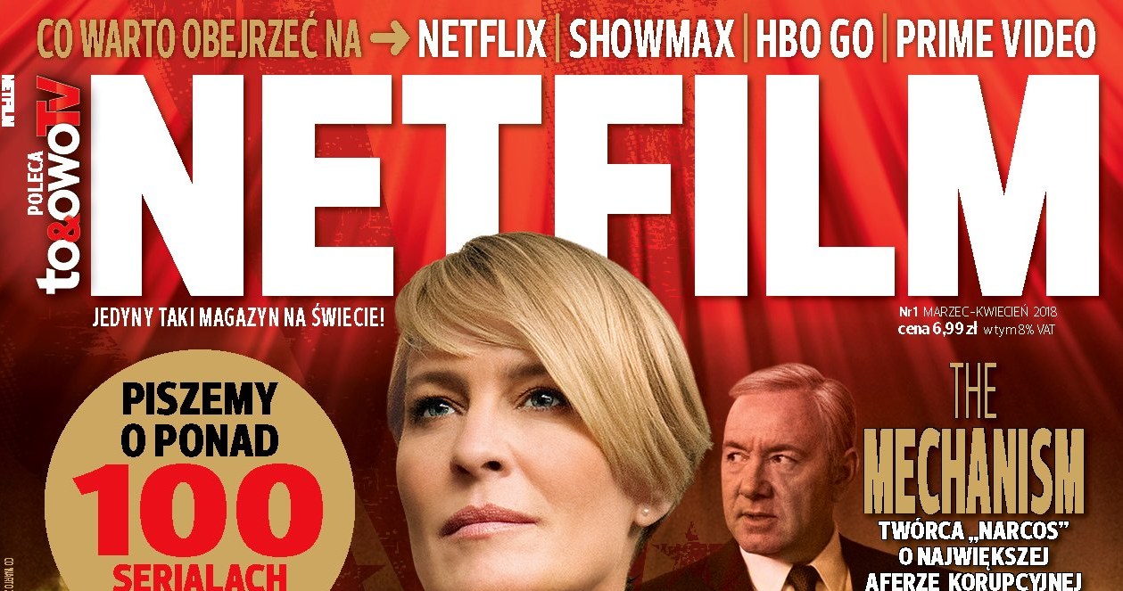 Okładka pierwszego numeru magazynu "Netfilm" /Bauer