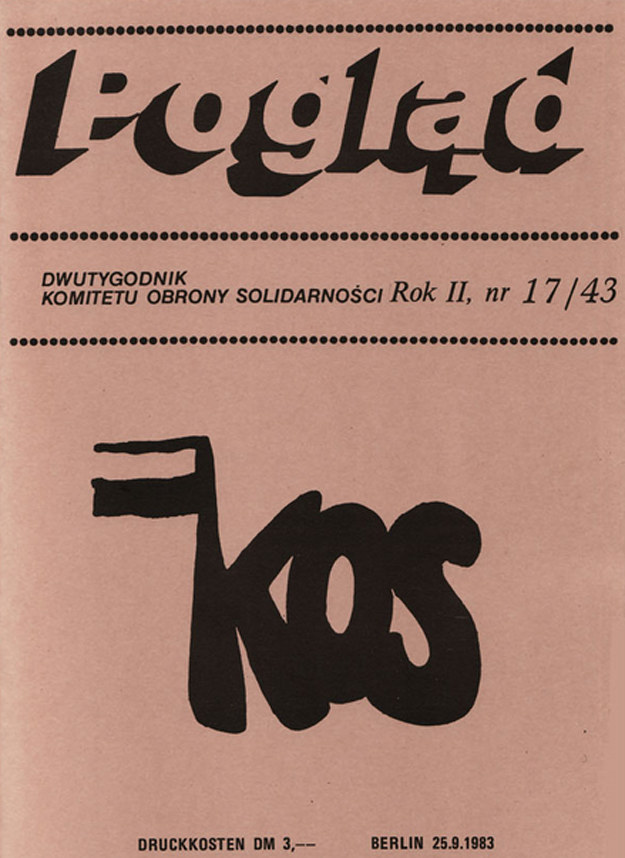 Okładka pisma "Pogląd" - nr 43 z 1983 r. Źródło: www.poglad-berlinwest.de /INTERIA.PL