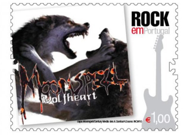 Okładka płyty "Wolfheart" grupy Moonspell trafi na znaczki /