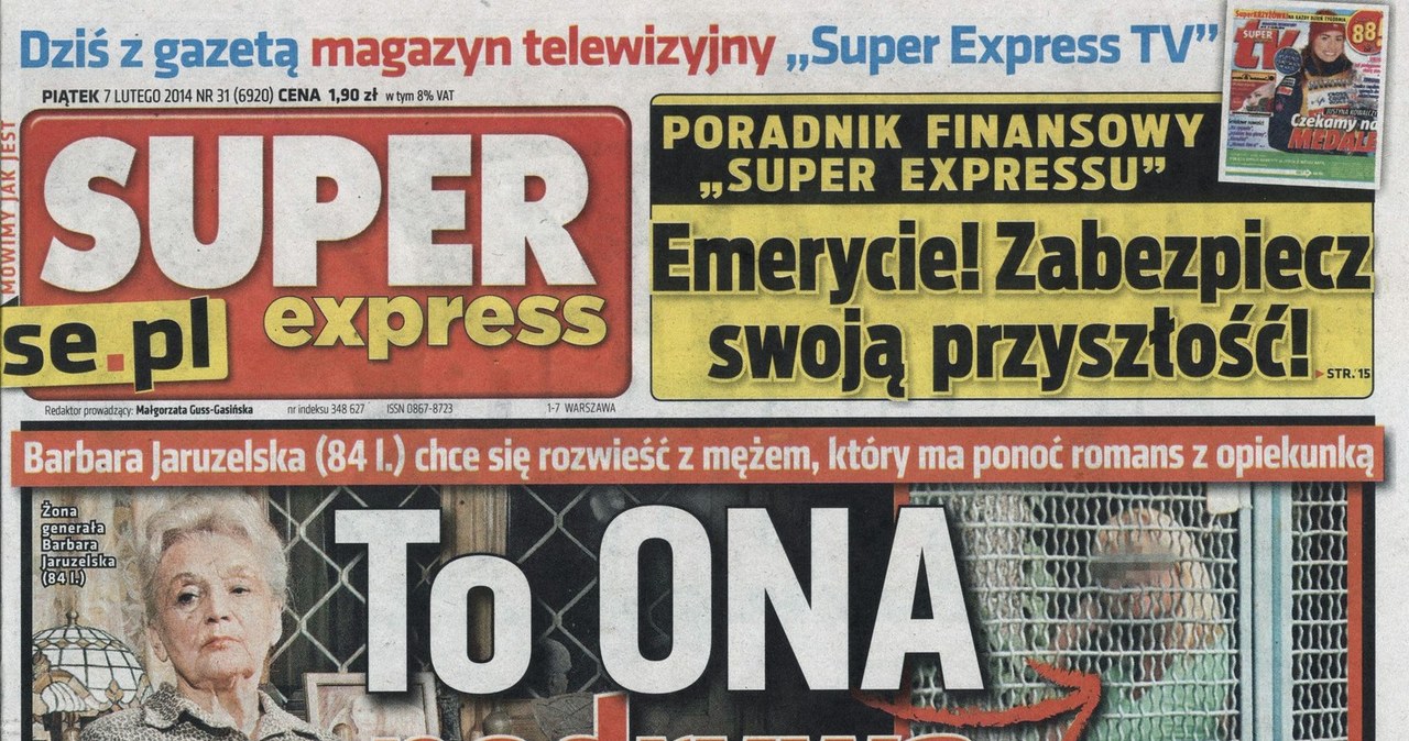 Okładka "Super Expressu" /- /East News