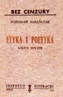 Okładka szkiców Etyka i Poetyka Stanisława Barańczaka, 1979 /Encyklopedia Internautica