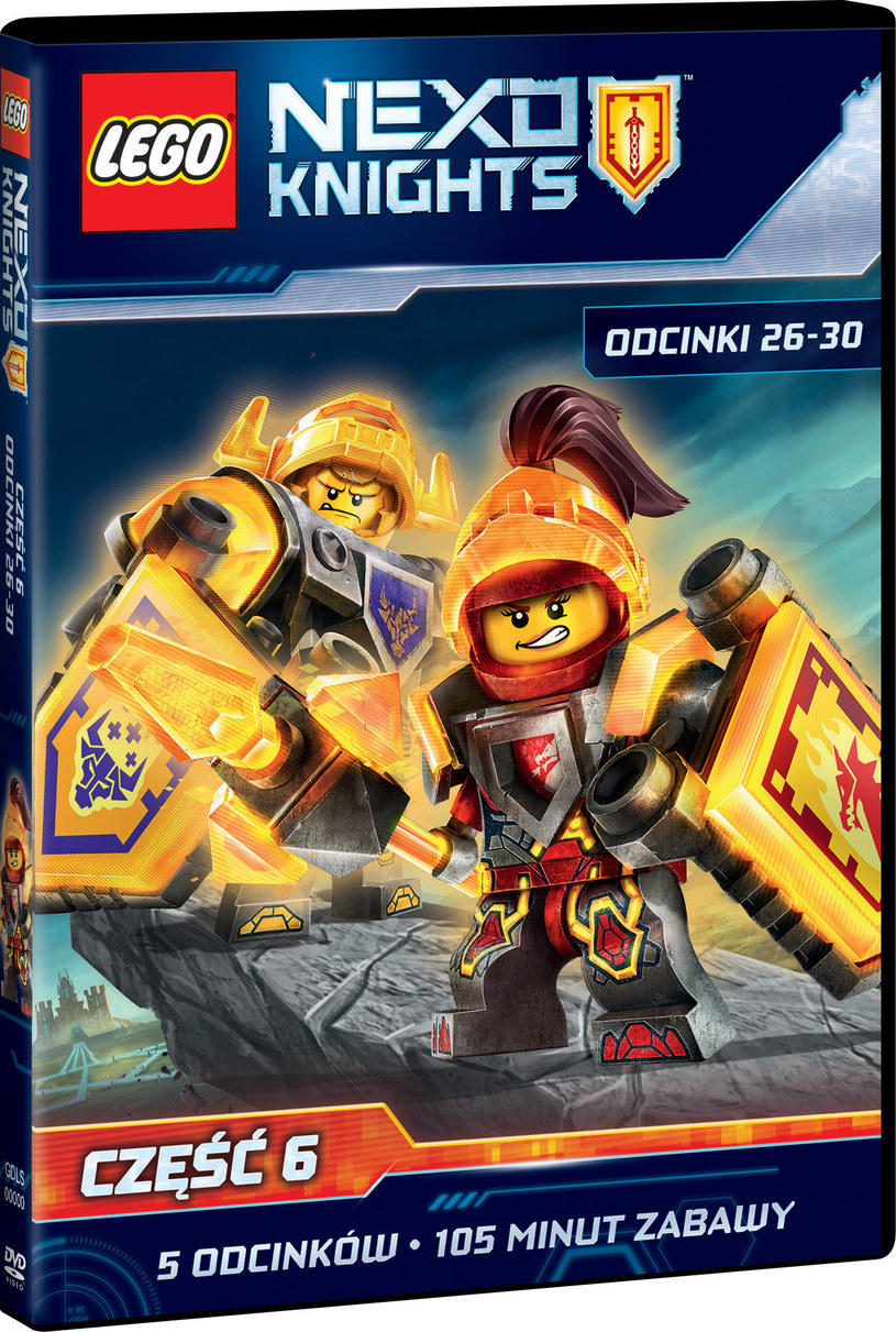 Okładka szóstego DVD z przygodami LEGO Nexo Knights /materiały prasowe