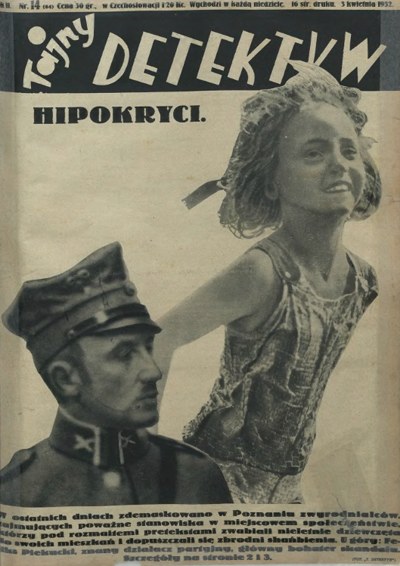 Okładka "Tajnego Detektywa" z 3 kwietnia 1932 roku /Mazowiecka Biblioteka Cyfrowa /domena publiczna