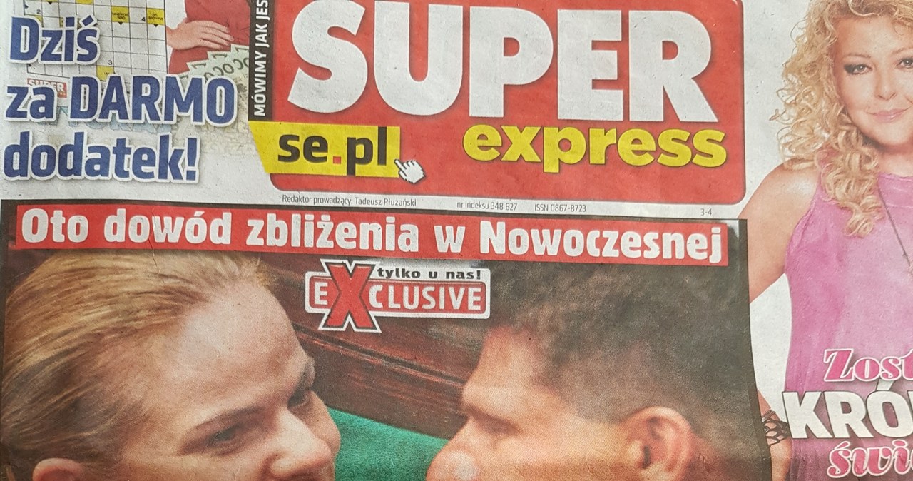 Okładka weekendowego wydania "Super Expressu" /Super Express