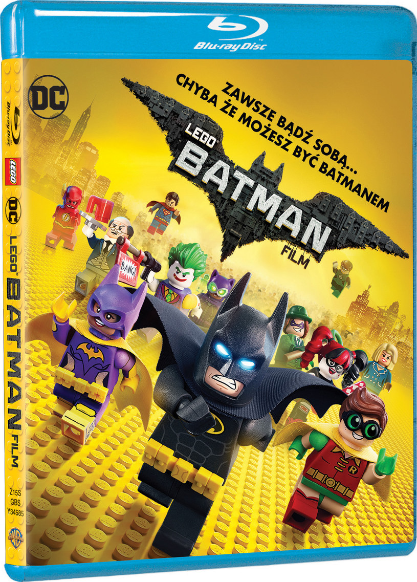 Okładka wydania Blu-Ray 3D "LEGO Batman: Film" /materiały prasowe
