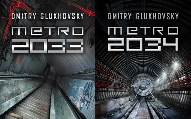 Okładki powieści Metro 2033 i Metro 2034 /Informacja prasowa