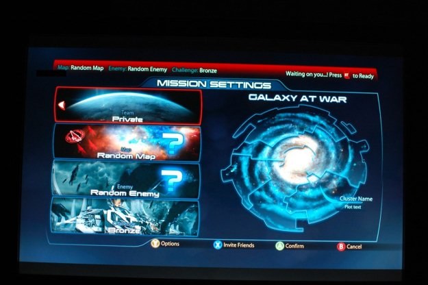 Okno dialogowe z wyborem misji w Mass Effect 3 /CDA