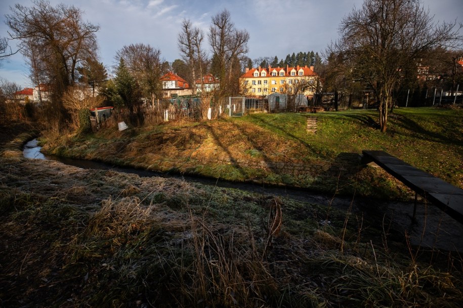 Okolice miejsca znalezienia ciała 11-letniej dziewczynki w Jeleniej Górze /Krzysztof Ćwik /PAP