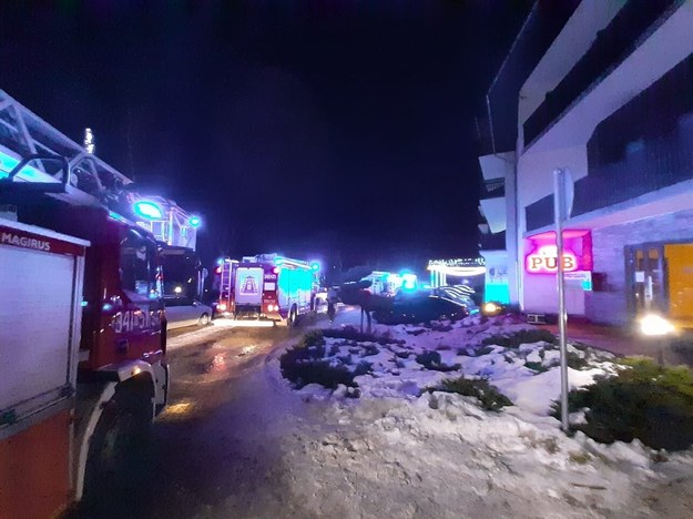 Około 400 osób ewakuowano z pożaru w hotelu Sandra SPA w Karpaczu /KMPSP Jelenia Góra /PAP