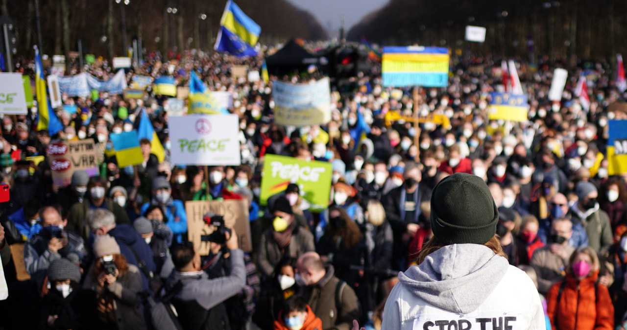 Około 500 tys. osób demonstrowało w Berlinie przeciw wojnie na Ukrainie