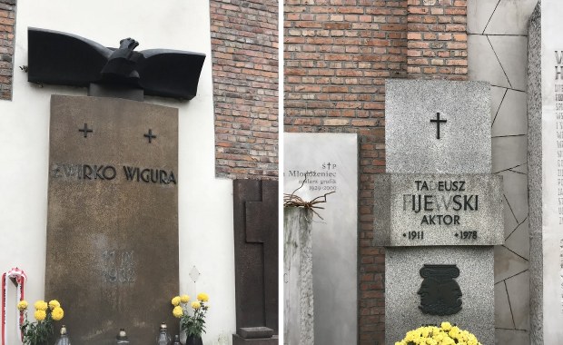 Okradane groby artystów i powstańców warszawskich na Powązkach
