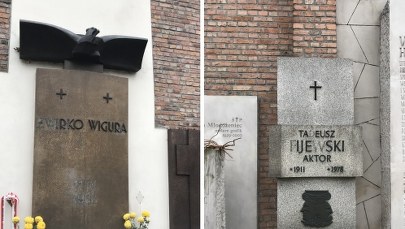Okradane groby artystów i powstańców warszawskich na Powązkach