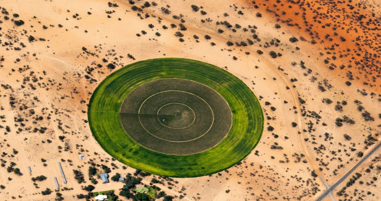 Okrągły ogród na Saharze /materiały prasowe