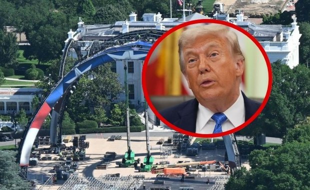 Oktagon w ogrodach Białego Domu. Trump szykuje urodziny, jakich Ameryka jeszcze nie widziała