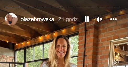 Ola Żebrowska: www.instagram.com/olazebrowska/ /Screen z InstaStory  /Instagram